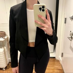Express cropped black blazer - size XXS